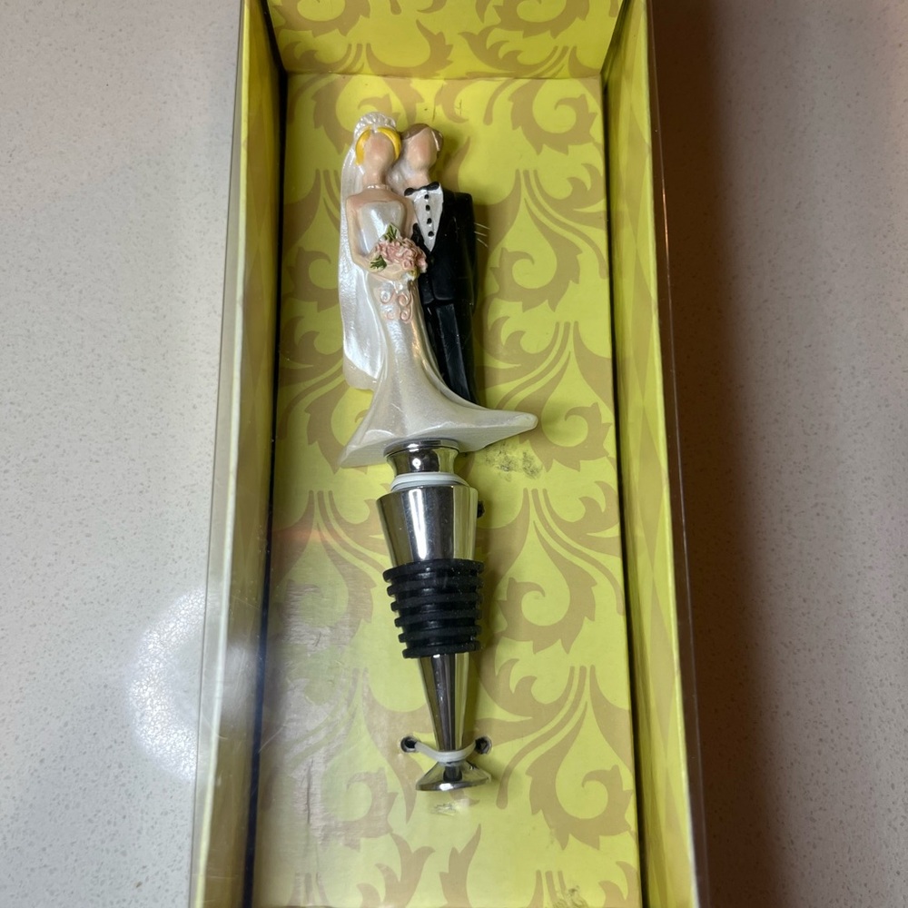 Bride and Groom Wine Stopper